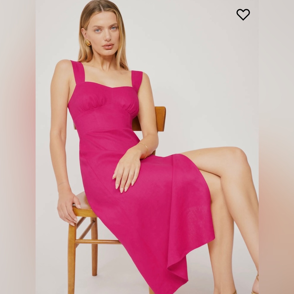Reformation Seaside Linen Dress